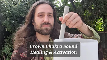 👑Crown Chakra Sound Healing & Activation 》 #soundtherapy #crownchakra #healing #singingbowl #light