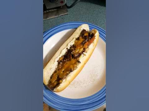 leftover ribeye hoagie, #cooking #grilling #homecooked - YouTube