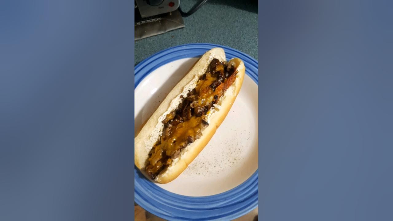 leftover ribeye hoagie, #cooking #grilling #homecooked - YouTube