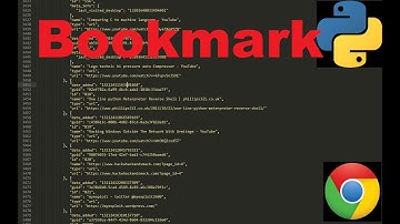 Python - Chrome - Bookmarks - Search