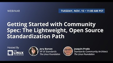 Getting Started with Community Spec: The Lightweight, Open Source Standardization Path