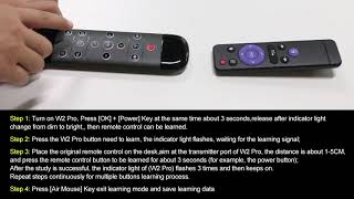 Powered by Wechip: How to Program W2 Pro Air Mouse from Original Remote Control?