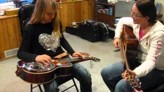 Paige Plays Wabash Cannonball on Dobro