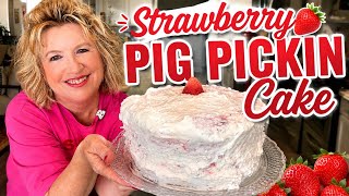 Grandma’s Strawberry Pig Pickin’ Cake Recipe 🍓
