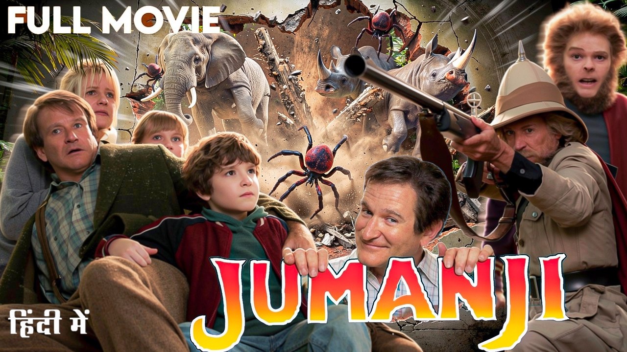 JUMNAJI (1995) | Robin Williams | Kirsten Dunst | Bonnie Hunt | Hollywood Hindi Dubbed | Adventure