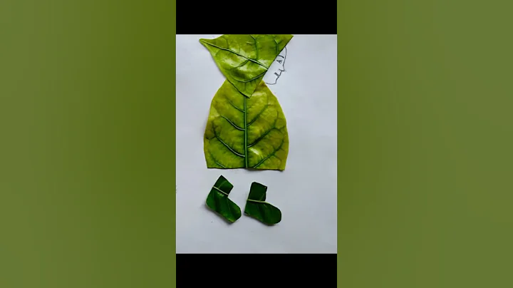 using leaves to make a beautiful and easy raincoat| #art #drawing #shorts #ytshorts #snehaart&craft