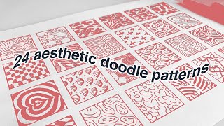 24 Aesthetic Doodle Patterns ✨