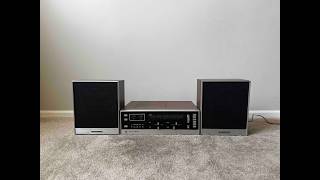 Panasonic RS-820S Home Stereo Audio AM FM Vintage Receiver 8 Track Tape Cassette Player w 2 Speakers