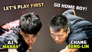 Fighting to the end | Aj Manas 🆚 Chang Jung-Lin | Full Game Highlights