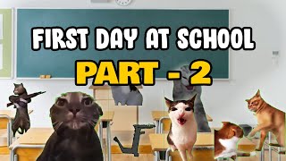 Cat Memes: First Day at School Part 2