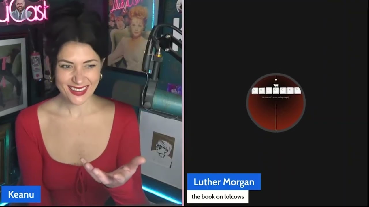 KEANU INTERVIEWS LOLCOWS AUTHOR, LUTHER MORGAN!!!  GENO GETS TRIGGERED BY SUPERCHAT!!!
