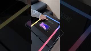 Smart Side Table with Wireless Charging &amp; LED Lights 😍 #coolgadgets #hometech #homedecor