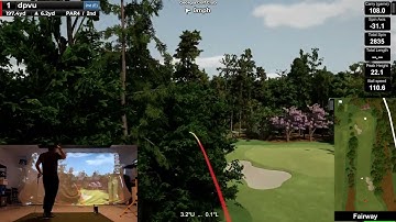 Garage Golf Simulator GS Pro + Skytrak Video Test