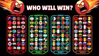 128 Countries. 4 Continents. Only 1 Winner! - Angry Ball Marble Race