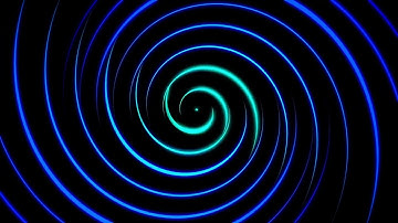 Video Loop Background HD - VJ Loop - No Copyright Royalty Free - VFX Neon Blue Pulsing Swirls