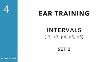 RCM Level 4 Intervals (Ear Training -3, +3, p4, p5, p8) Identification | Set 2