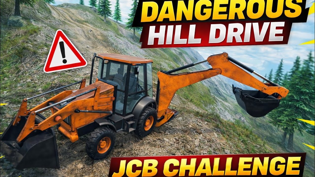 Jcb Risky Dangerous Hill Drive with JCB | Off Road Mission - YouTube