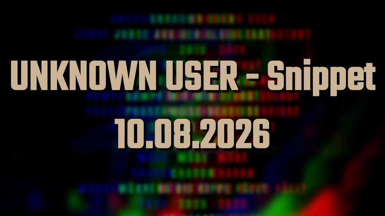 Cover Robynsen - Unknown User SNIPPET (prod. by @Veysigz ) | Release 10.08.2026