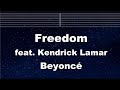 Practice Karaoke♬ Freedom - Beyoncé 【With Guide Melody】 Instrumental, Lyric, BGM