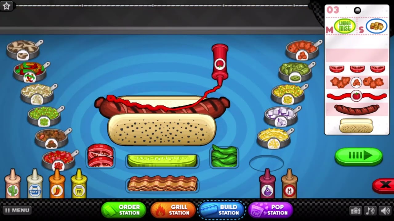 Papa's Hot Doggeria HD  Rank 65 - All Easter Toppings Unlocked +