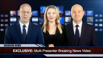 Multi Presenter Breaking News Video