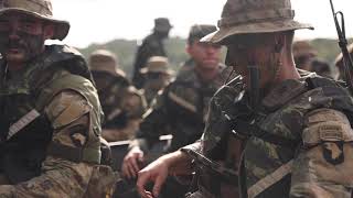 U.S., Brazilian soldiers conduct river and jungle movement to conduct mock-assault