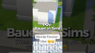 Sind diese Fenster hässlich oder zu gut?! 😂 #sims #sims4build #simsbauen #beaspieltsims