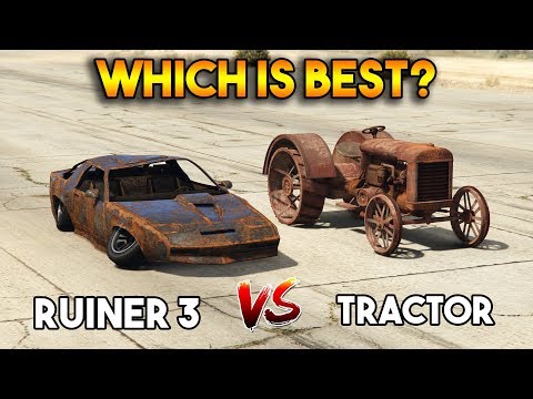 GTA 5 ONLINE : RUINER 3 VS TRACTOR (WHICH IS BEST?)