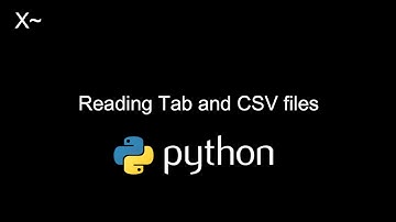 Reading in tab and csv files in Python