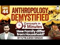 UPSC Mains 2025 | UPSC Anthropology Optional Lectures | How Family Differ from Household?