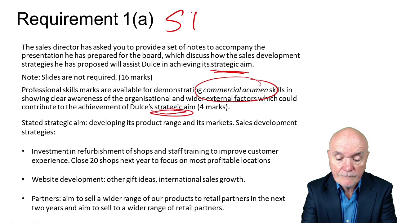 Question 1 September/December 2019 ACCA SBL Exam - Strategic Business Leader - ACCA SBL Revision