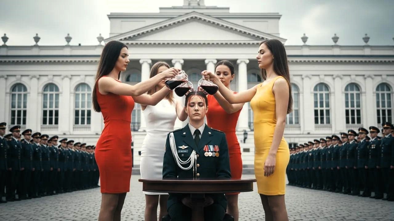 NA BANKIECIE OBLANO JĄ WINEM ujawniła się jako generałem najwyższej armii rangi