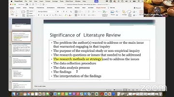 Prof.  Laban Ayiro Lecture 31 on Research Methods: Writing Chapter Two