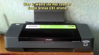 Video Reset Epson Stylus C91 Waste Ink Pad Counter (author: Reset Printer)