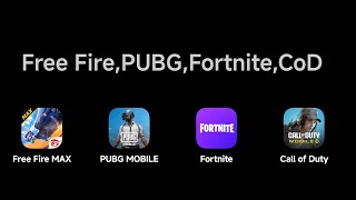 Garena Free Fire MAX, PUBG MOBILE, Fortnite, Call of Duty Mobile (Xiaomi Pad 6S Pro) screenshot 2