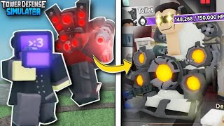 Can Titan Speakerman and TV Man BEAT Toliet Boss? - Tower Defense Simulator