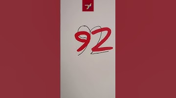 Draw Crab from Numbers 92 #shorts