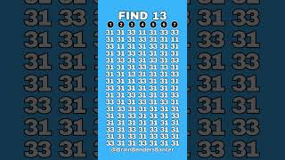 Think Fast: Can You Solve This Cognitive Brain Teaser? #shorts