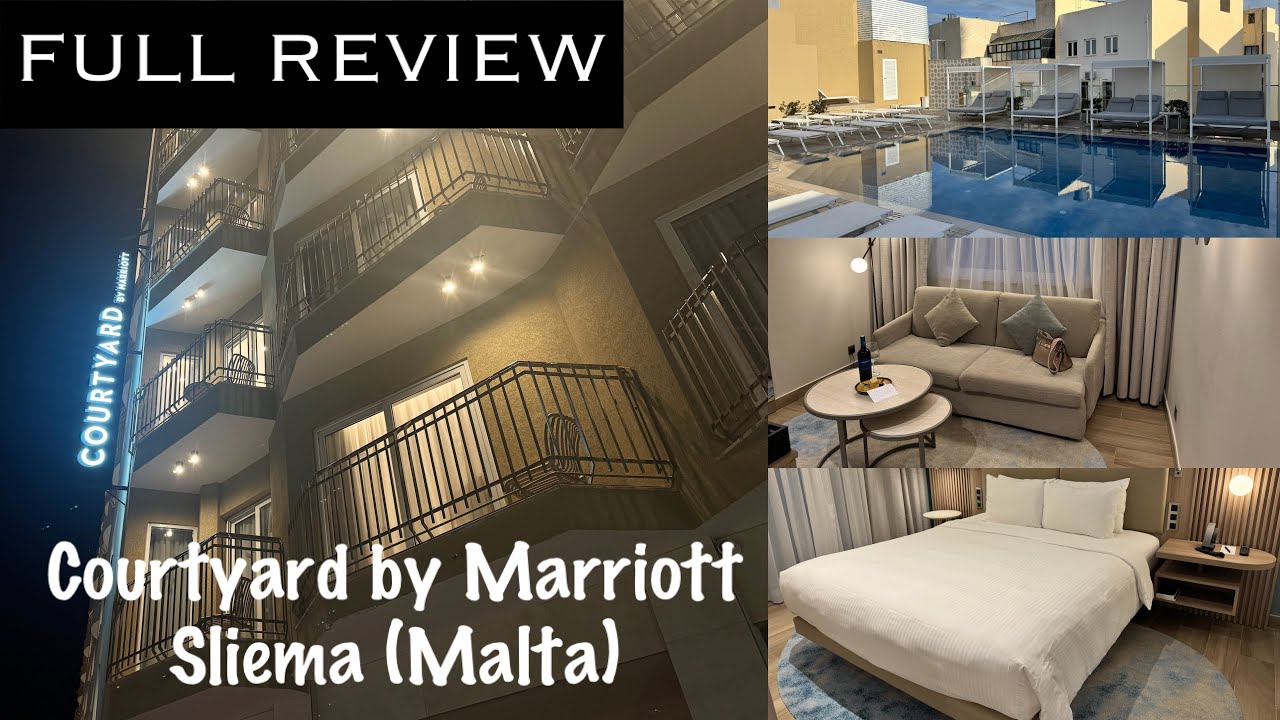 Экскурсия по номеру Junior Suite отеля Courtyard by Marriott Sliema Malta. ПОЛНЫЙ ОБЗОР.