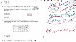 Equilibrium Constant Kf, Ka and Ksp Challenge Calculation Question | HSC Chemistry Module 5