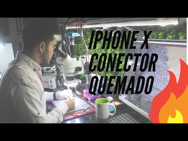 IPHONE X conector de DISPLAY Quemado 
