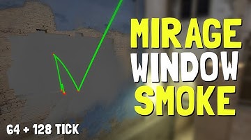 Fastest Mirage Window Smoke for 128 tick + 64 tick. [2017]