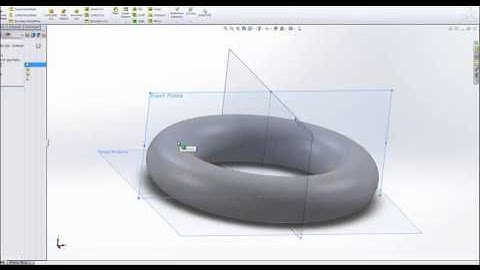 Donut design on SolidWorks