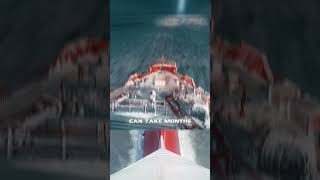 Sailing Ship On Frozen Ocean😰