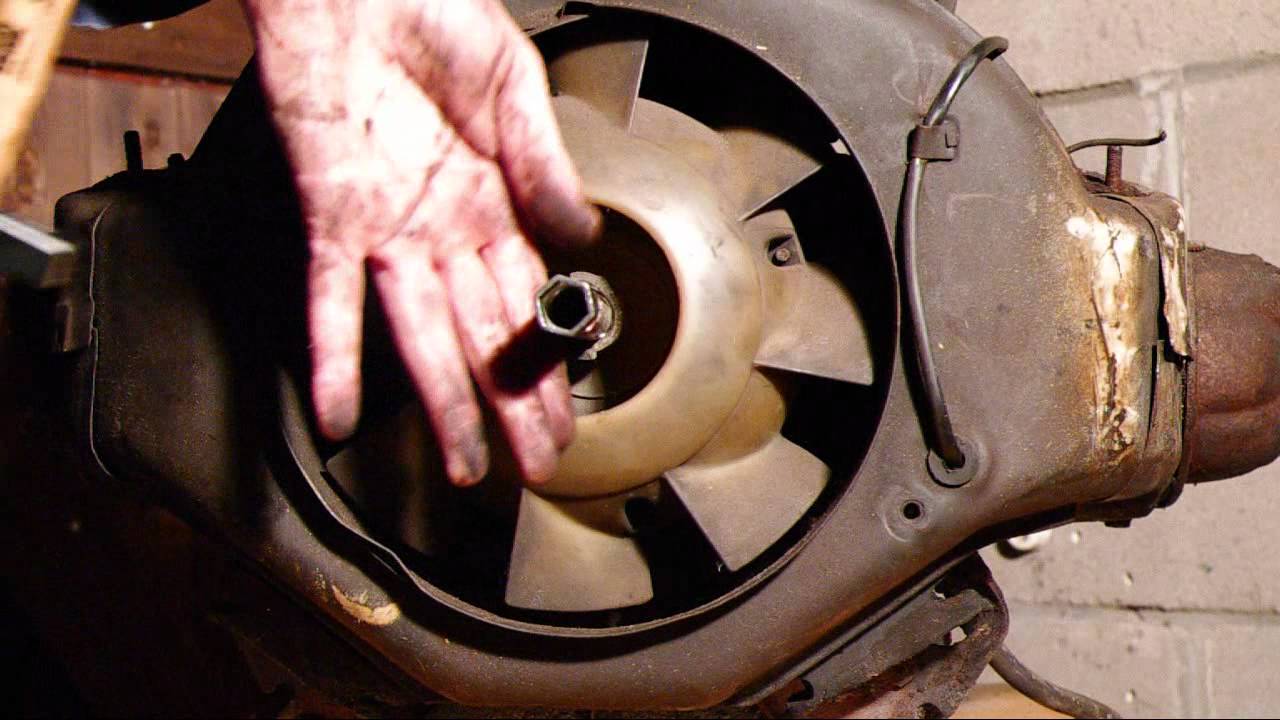 2CV engine revision #2 - Fan removal