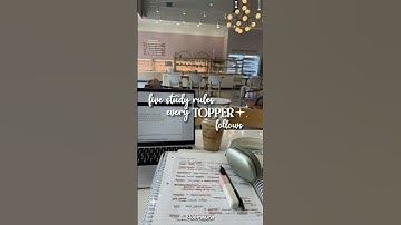 5 study rules every topper follows ⭐📈