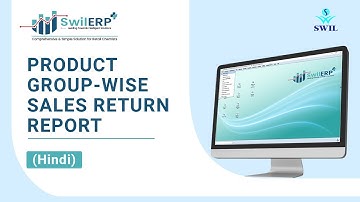 How to View Product group wise sales return report in SwilERP Pharmacy