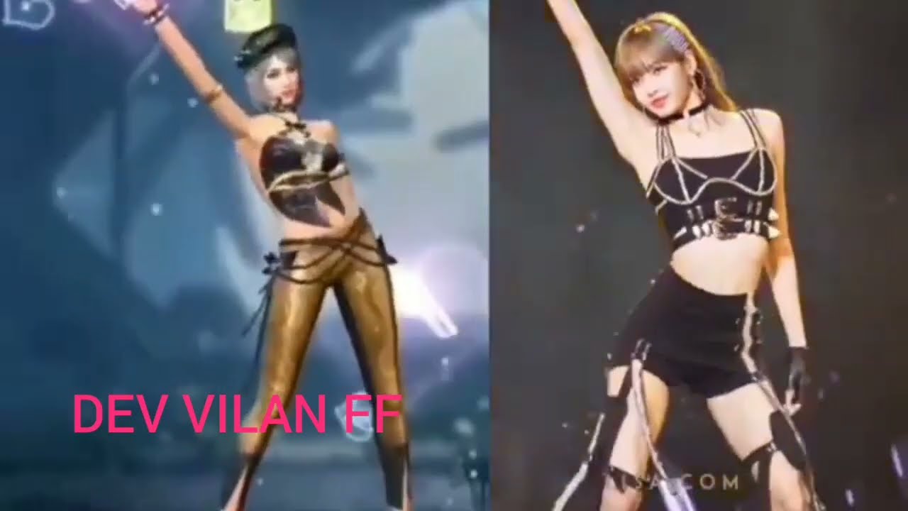 free fire character kapella in real life joshila dance 