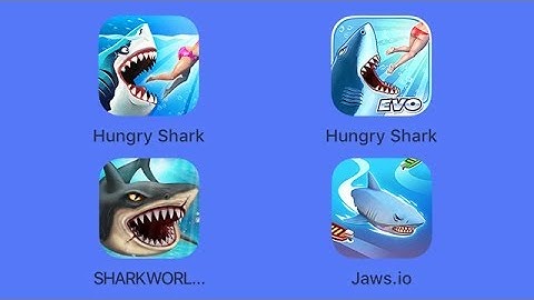 Hungry Shark, Hungry Shark Evolution, Shark World, Jaws.io (iOS Gameplay)