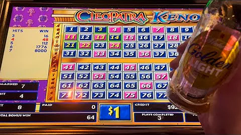 EPIC Cleo Keno Multiple Jackpots on Cleopatra Keno #kenonation